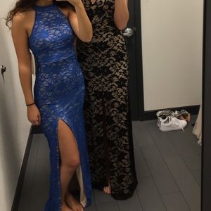 Royal blue prom dress